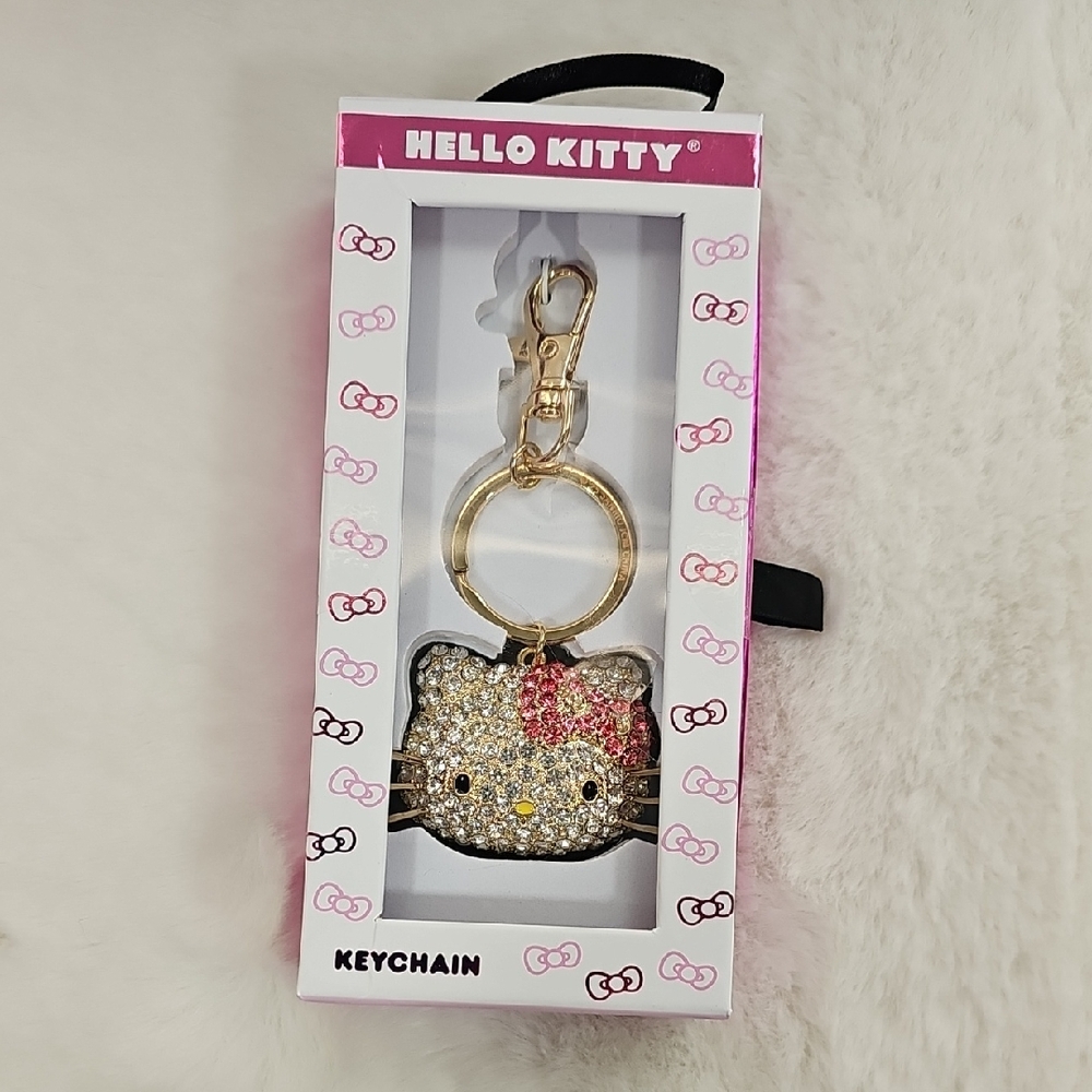 Hello Kitty Face Keychain